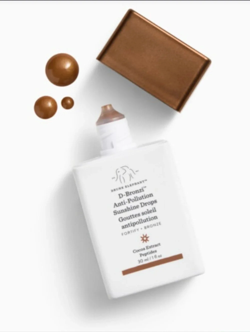 Drunk Elephant D-Bronzi Anti-Pollution Sunshine Drops+Free Sample Of Moisturizer